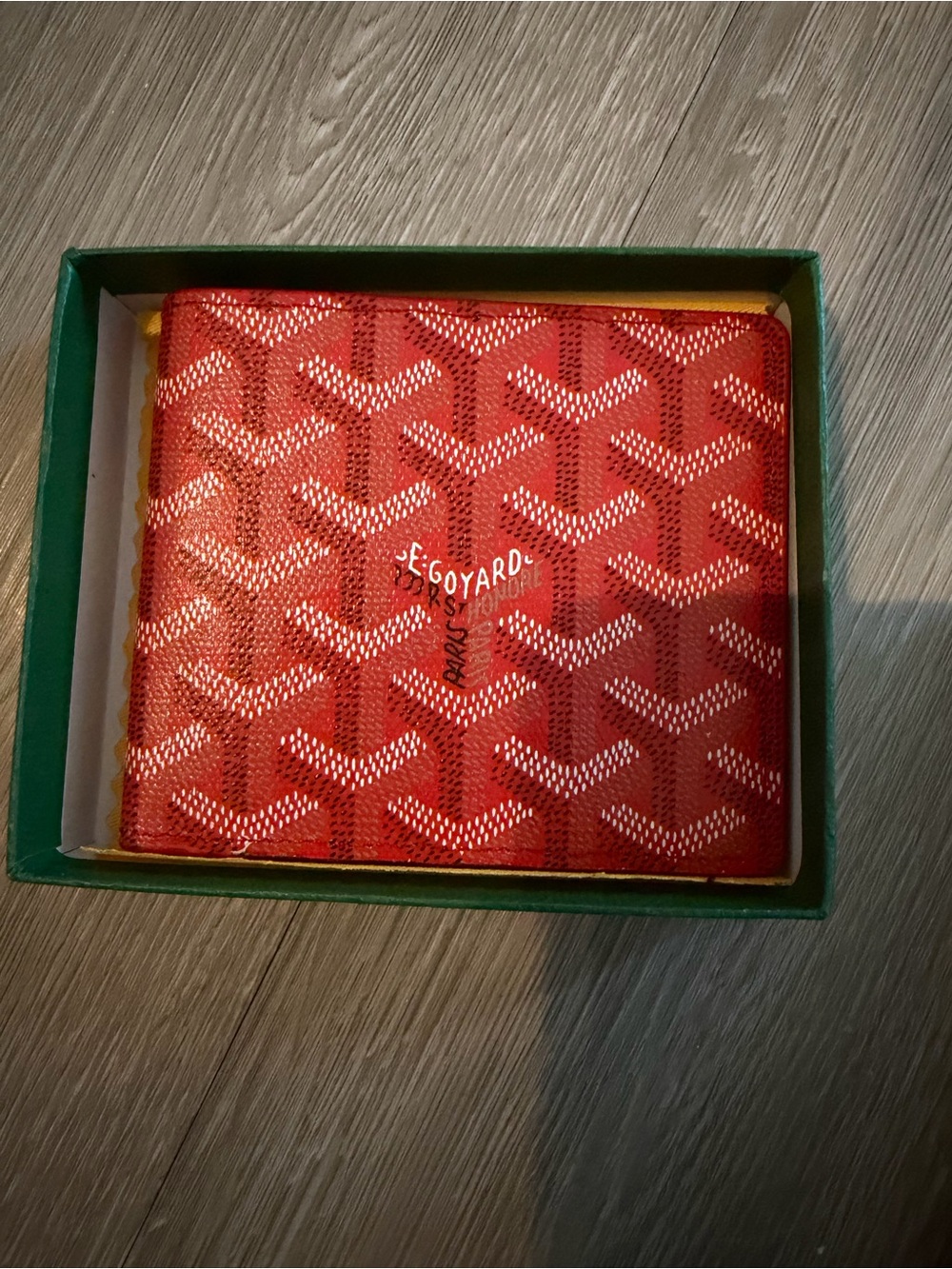Red Wallet with White Accents